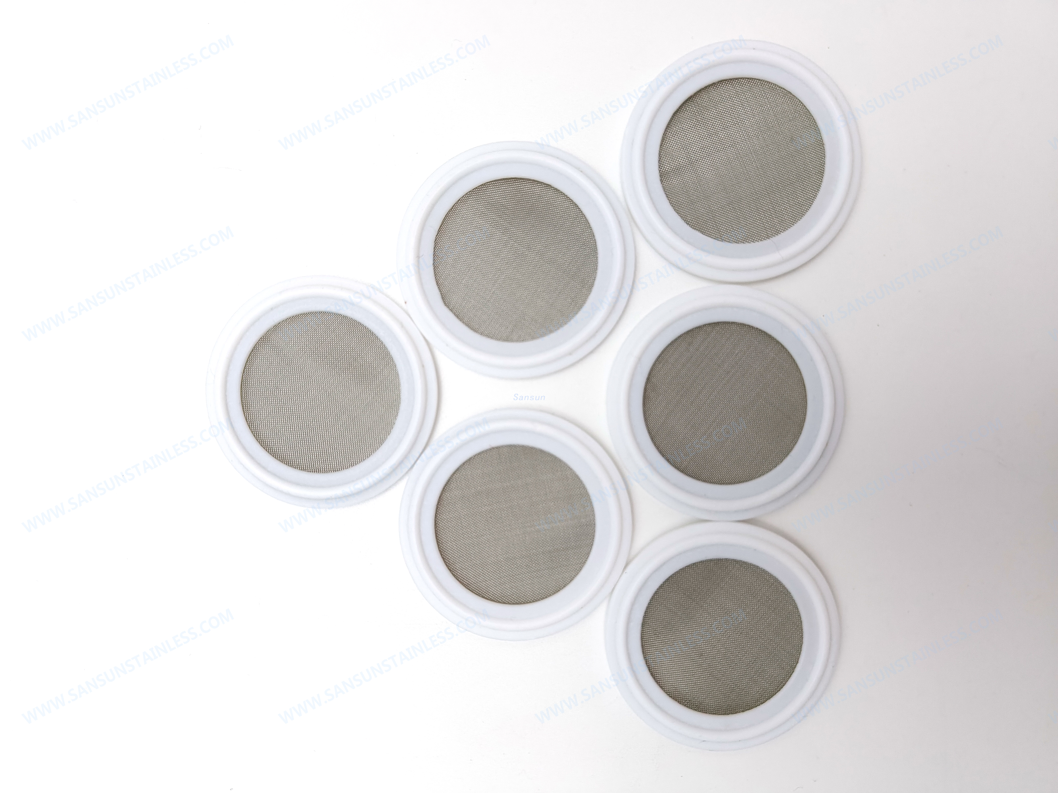 Food Grade Tri Clover gaskets PTFE Mesh Screen Gasket Seal 