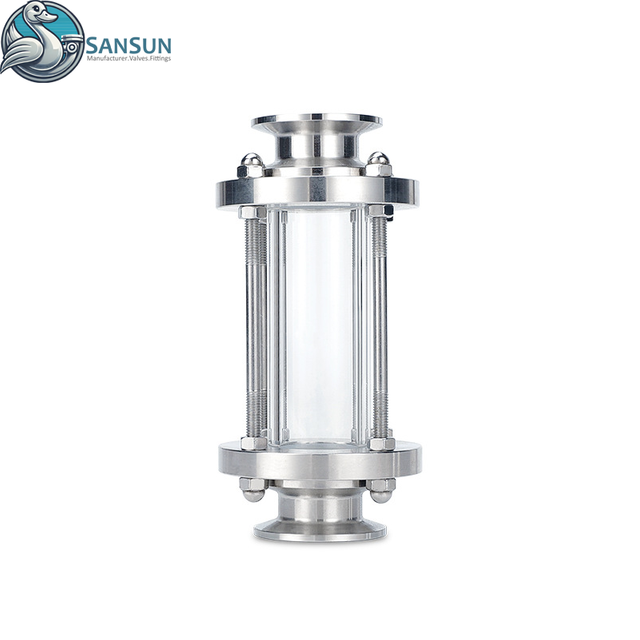 316L Stainless Steel Tri-Clamp Sight Glass for Data Center Liquid Cooling System