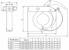 Vacuum Single Pin Aluminum Toggle Clamp with Cotter Pin 