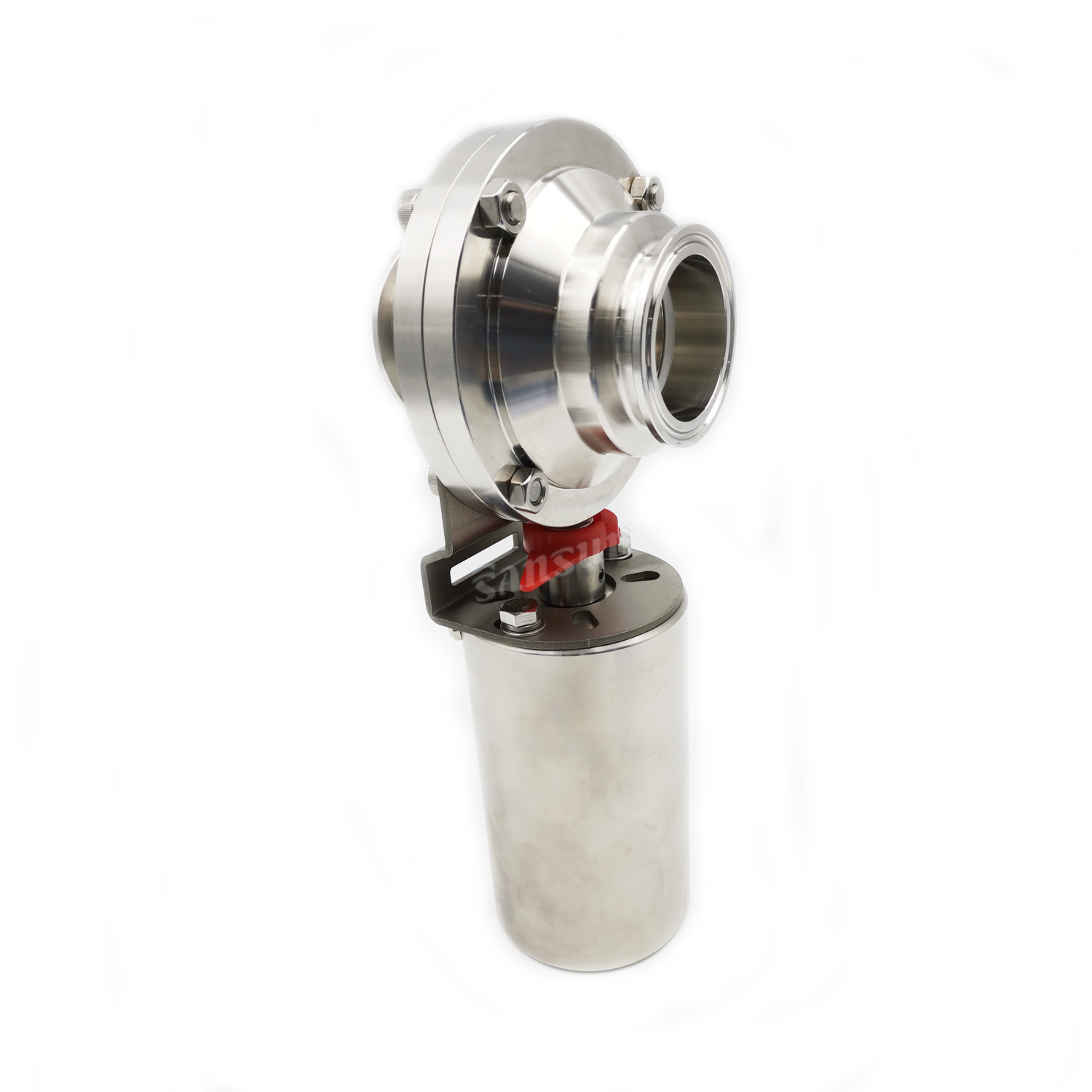 Sanitary Pneumatic Butterfly Ball Valves with Actuator