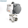 3-Piece Pneumatic Actuated Ball Valves