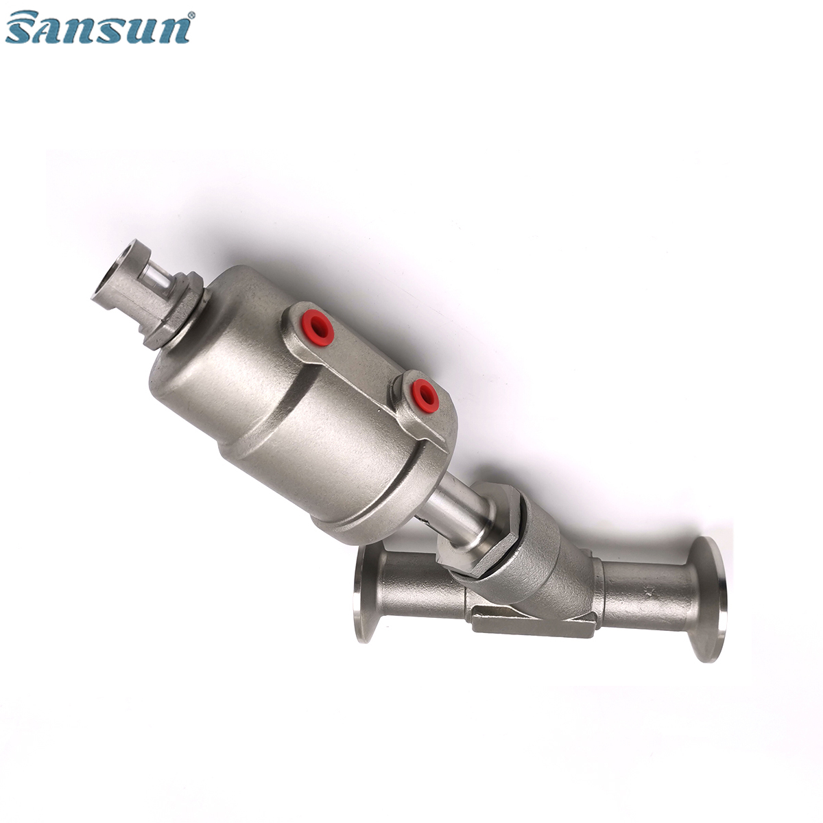 Sanitary Clamp Pneumatic Angle Seat Valve