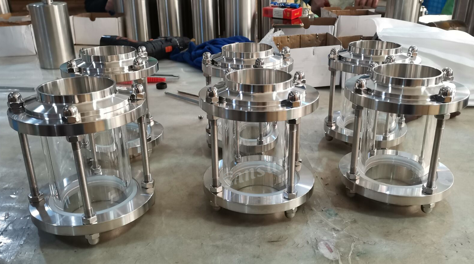 Sanitary Stainless Steel Welded In Line Sight Glass for Beer