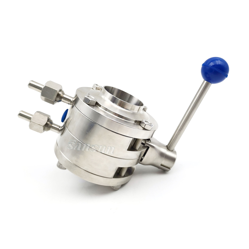 CIP Cleaning Leakage Mixproof Butterfly Valve