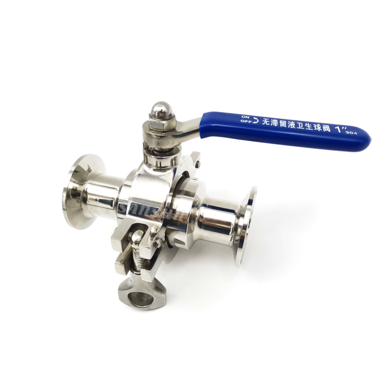 1.5 Sanitary Stainless Steel Tri Clamp Non Retention Forged Ball Valve