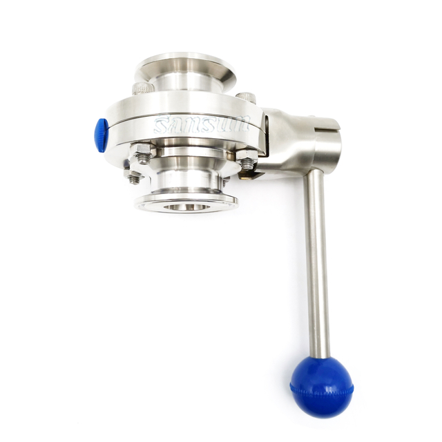 Sanitary 2" Clamp butterfly valve for homebrew