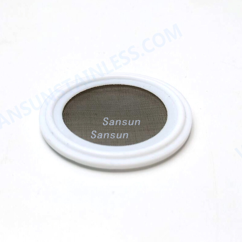Food Grade Tri Clover gaskets PTFE Mesh Screen Gasket Seal 