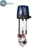 DIN PNEUMATIC CLAMP BUTTERFLY VALVE WITH PLASTIC C-TOP