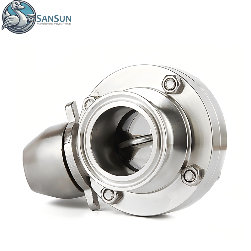 304 Manual Butterfly Valves with Stainless Steel Trigger Handle for Data center liquid cooling Solutions