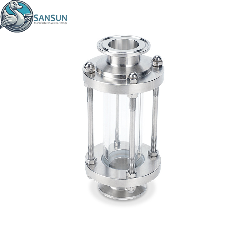 316L Stainless Steel Tri-Clamp Sight Glass for Data Center Liquid Cooling System
