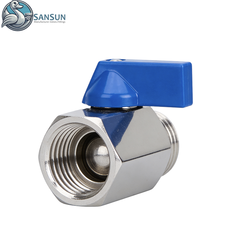 Stainless Steel BSP Male & Female Manual Mini Ball Valve for Data Center Liquid Cooling Systerm