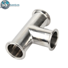Data Center Liquid Cooling Systems 316L Stainless Steel Tri-Clamp Tee