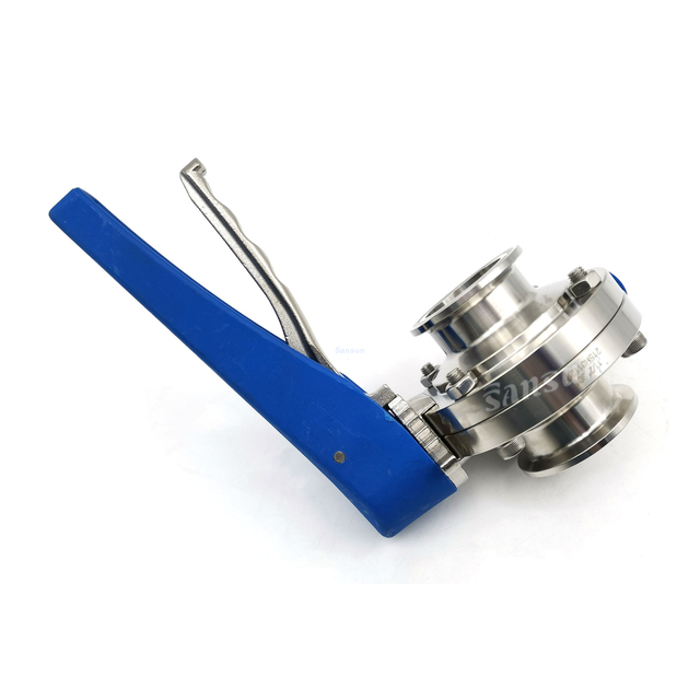Stainless Steel Clamp Butterfly Valve TC End 