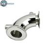 Sanitary Stainless Steel Jacketed Tri-Clamp Elbow for Heating Applications