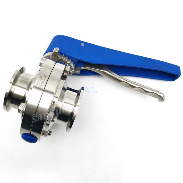  Tri Clover Compatible Pull Trigger Butterfly Valve