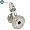 Stainless Steel Sanitary Pneumatic Flange Angle Seat Valve