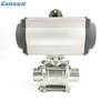 3-Piece Pneumatic Actuated Ball Valves