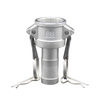 Cam and Groove Coupler with Hose Barb Camlock Type C