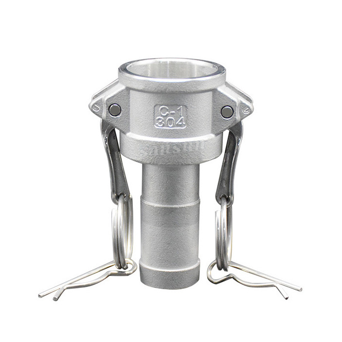 Cam and Groove Coupler with Hose Barb Camlock Type C