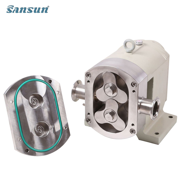 Stainless steel Food Grade High viscosity syrup Transfer Rotary Lobe Pump