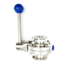 Sanitary 2" Clamp butterfly valve for homebrew