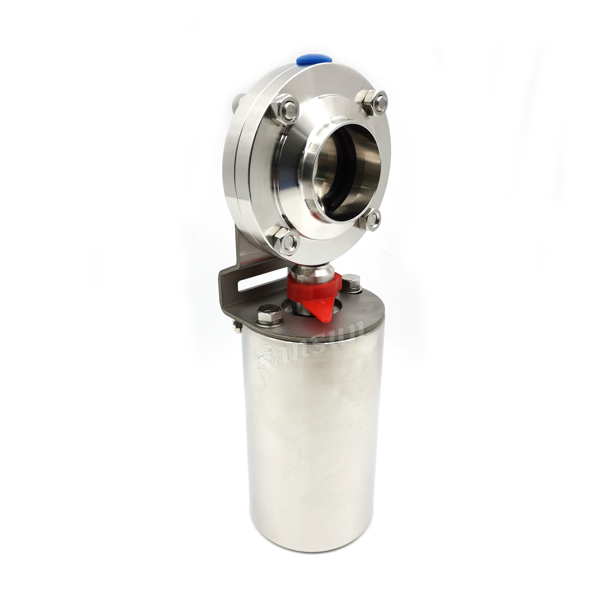 Weld Single Acting Pneumatic Operated Sanitary Butterfly Valve