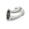 Food Grade Stainless Steel Tri Clamp 45 Degree Elbow Bend