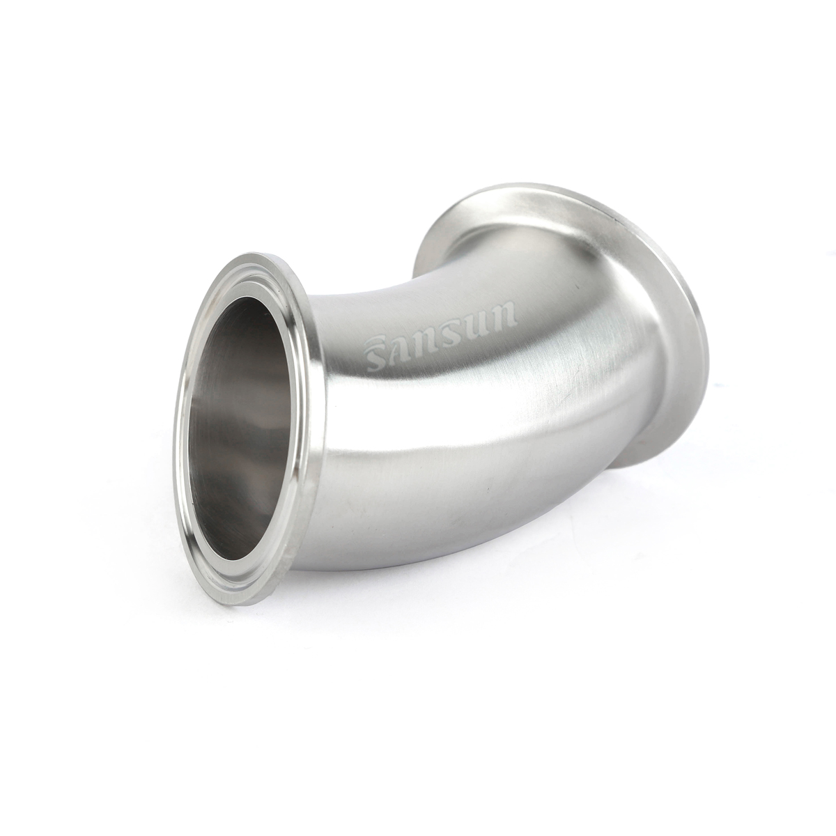 Food Grade Stainless Steel Tri Clamp 45 Degree Elbow Bend