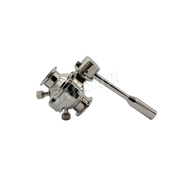 New Type CIP Cleaning Mixproof Sanitary Butterfly Ball Valve
