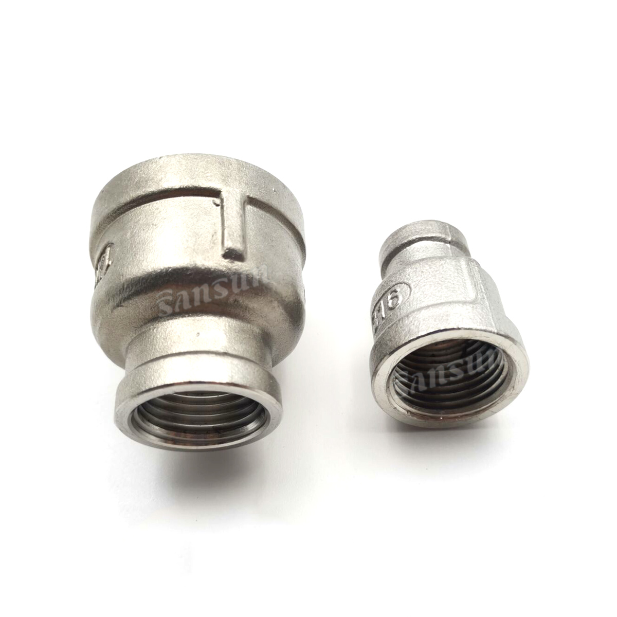 304 Stainless Steel NPT BSP Female Reducing Socket 