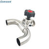 Sanitary U Type Three Way Diaphrgam Valve 