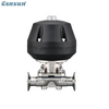 Sanitary Tri-Clamp Diaphragm Valve with Plastic Pneumatic Actuator