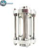 Data Center Liquid Cooling System Stainless Steel Welded Sight Glass with Protective Mesh