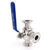 Brewery T Port Tri Clover Three Way Ball Valve