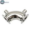 Sanitary Stainless Steel Jacketed Tri-Clamp Elbow for Heating Applications