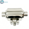 Sanitary Stainless Steel Jacketed Straight Ball Valve for Heating Applications