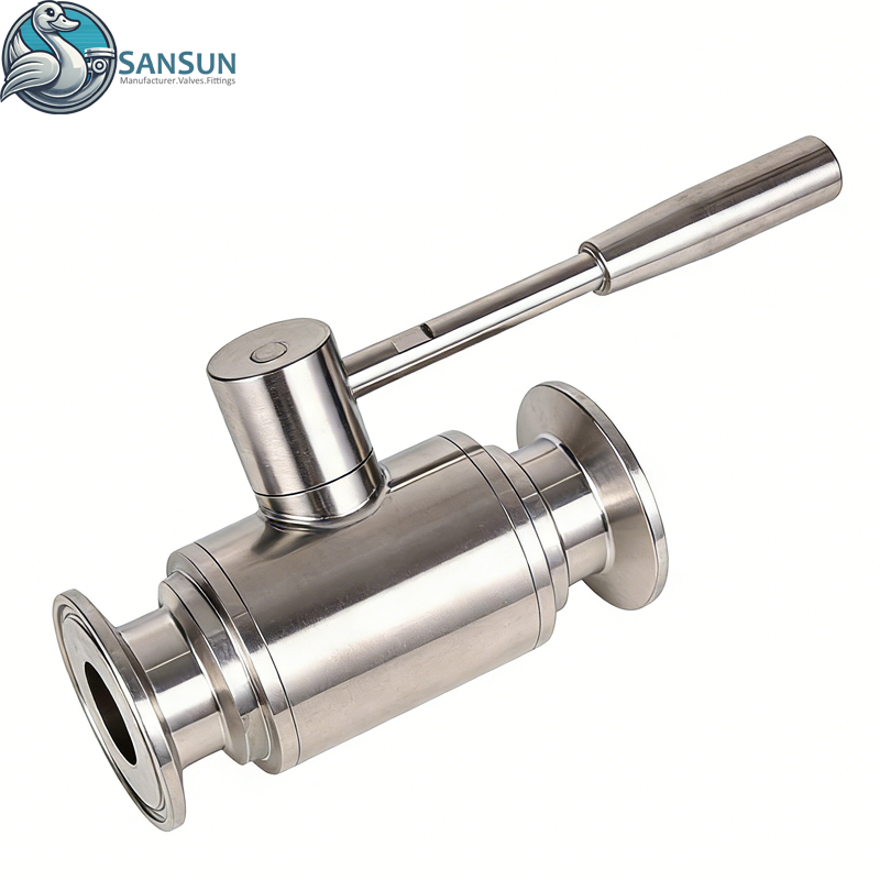 Sanitary Clamp-Type Ball Valve for Data Center Liquid Cooling Systems