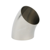 DIN Stainless Steel Sanitary Welded 45 Degree Elbow Bend