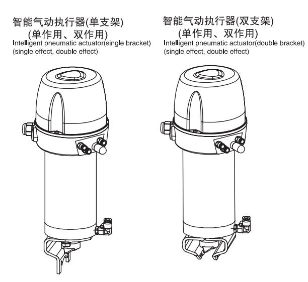 Drawing-of-lntelligent-pneumatic-actuator-butterfly-valve