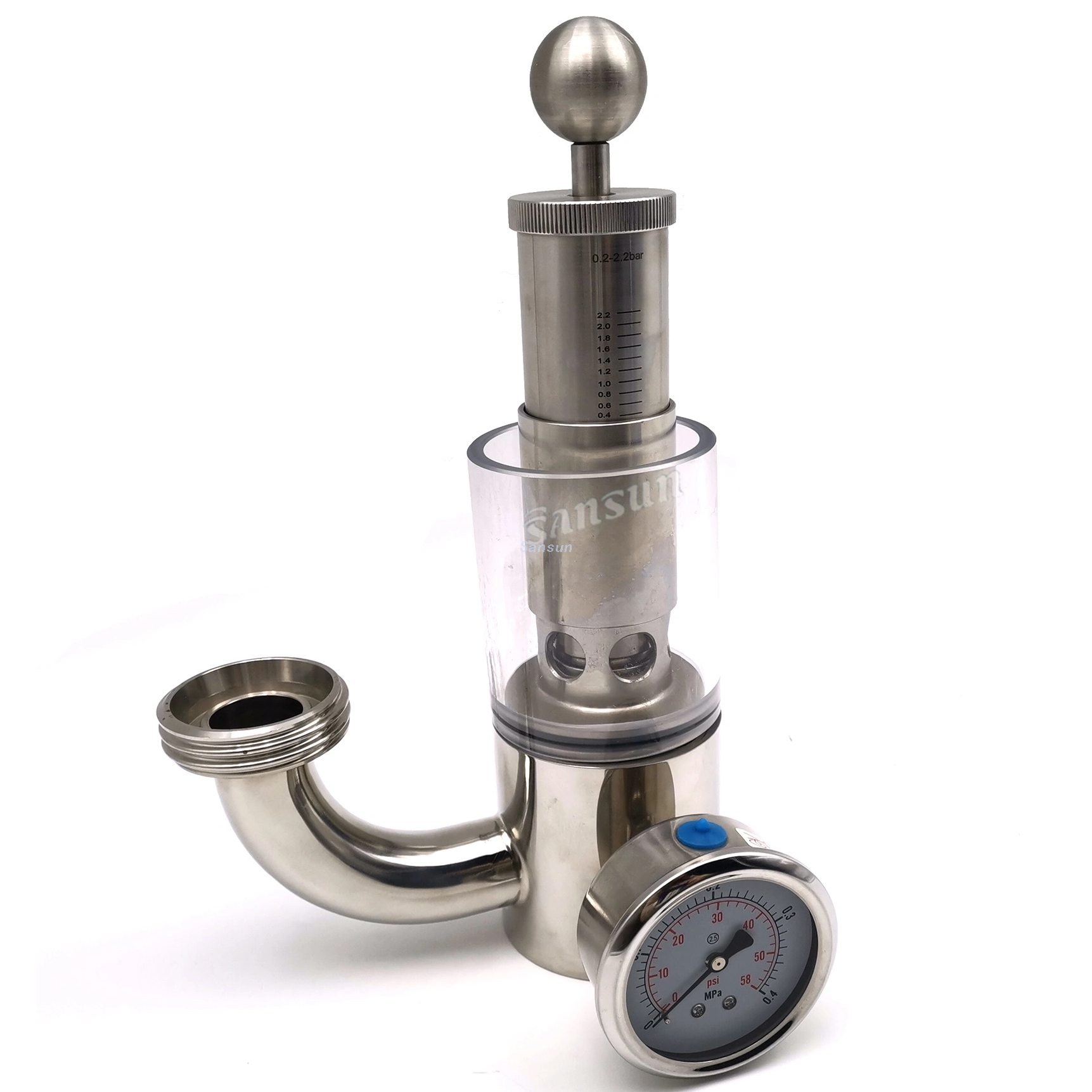 SS304 1.5 inch Tri-Clamp Pro Bunging Device Valve