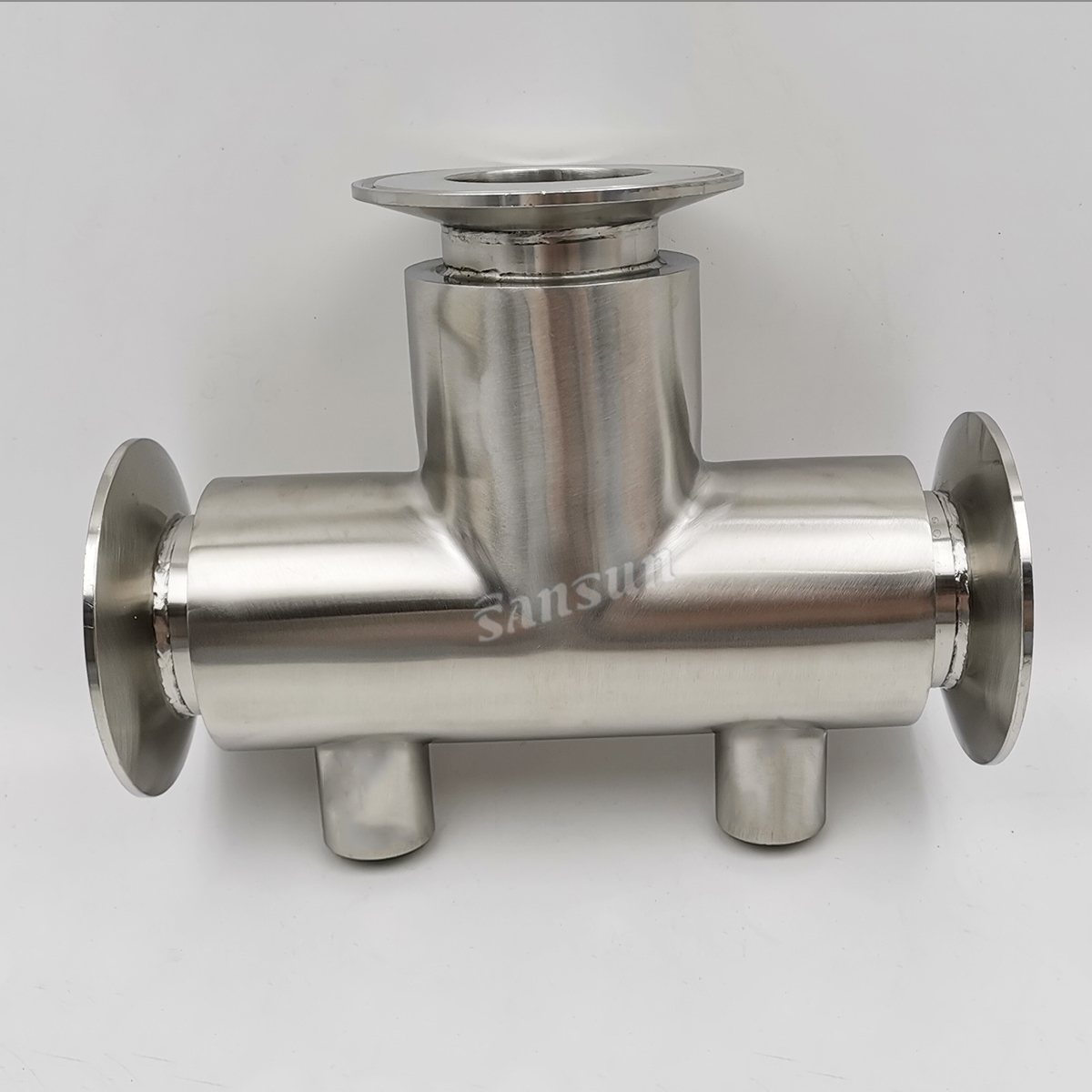 Jacketed clamped tee with Heat Preservation 6