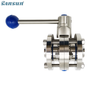 Stainless Steel Welding 3PC Butterfly Valve