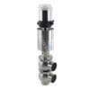Sanitary pneumatic divert seat valve with control feedback positioner IL-TOP ASI-BUS 24V 4-20mA