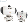3-Piece Pneumatic Actuated Ball Valves