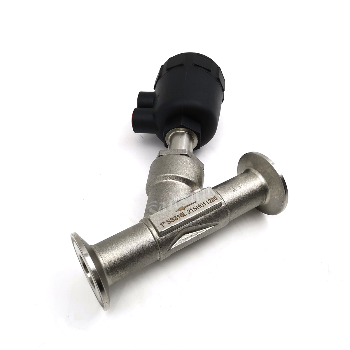 Sanitary Tri-clamp Y Type Angle Seat Valve with Plastic Actuator