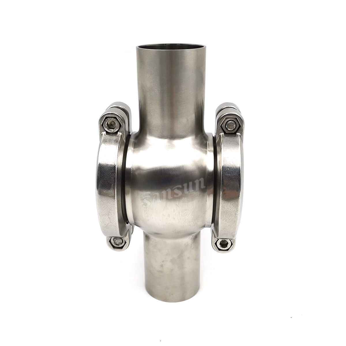 304 Hygienic Welding Cross Pipeline Sight Glass