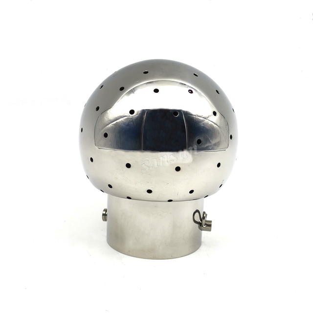 Hygienic Stainless Steel Bolted Fixed Welding Cleaning Ball