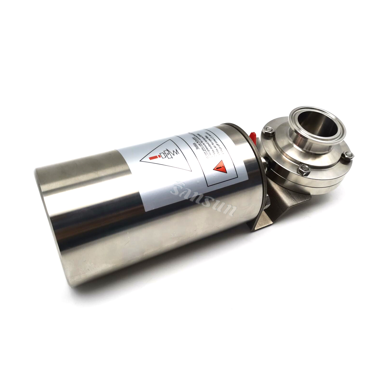 Pneumatic Air Spring Triclamp Butterfly Valve