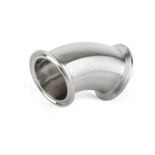 Food Grade Stainless Steel Tri Clamp 45 Degree Elbow Bend