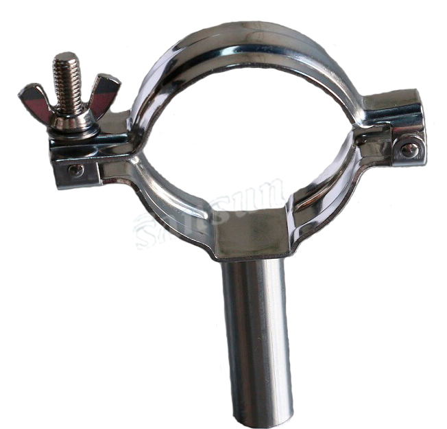 304 Weled Pipe Holder with support